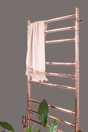 Heated Copper Towel Ladder Rail
